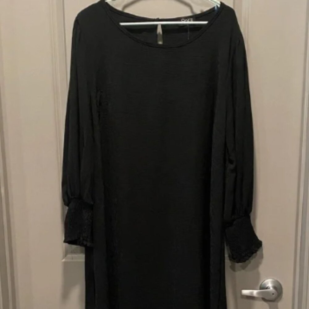 Elegant Black Long Sleeve Dress
